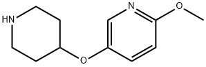 2-methoxy-5-(piperidin-4-yloxy)pyridine Struktur