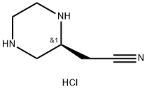 (S)-2-(piperazin-2-yl)acetonitrile dihydrochloride Struktur