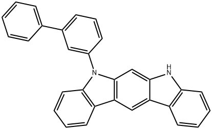 Indolo[2,3-b]carbazole, 5-[1,1'-biphenyl]-3-yl-5,7-dihydro Struktur