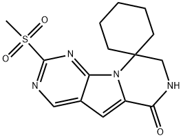 2'-(Methylsulfonyl)-7',8'-dihydro-6'H-spiro[cyclohexane-1,9'-pyrazino[1',2':1,5]pyrrolo[2,3-d]pyrimidin]-6'-one