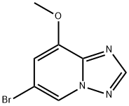 6-Bromo-8-methoxy-[1,2,4]triazolo[1,5-a]pyridine Struktur