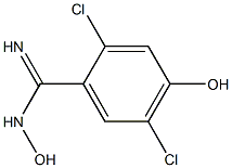 2,5-Dichloro-4,N-dihydroxy-benzamidine Struktur