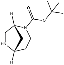 (1R,5S)-2,6-Diaza-bicyclo[3.2.1]octane-2-carboxylic acid tert-butyl ester Struktur