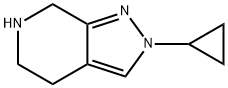 2H-Pyrazolo[3,4-c]pyridine, 2-cyclopropyl-
4,5,6,7-tetrahydro- Struktur