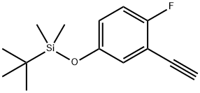 (3-Ethynyl-4-fluorophenoxy)(tert-butyl)dimethylsilane Struktur