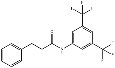 N-[3,5-bis(trifluoromethyl)phenyl]-3-phenylpropanamide Struktur