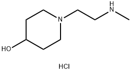 1-[2-(Methylamino)ethyl]-4-piperidinol hydrochloride Struktur