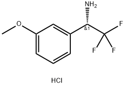 (1S)-2,2,2-TRIFLUORO-1-(3-METHOXYPHENYL)ETHYLAMINE HYDRICHLORIDE Struktur