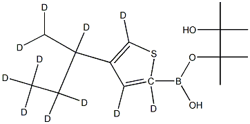 [4-(sec-Butyl)thiophene-d11]-2-boronic acid pinacol ester Struktur