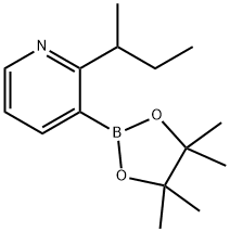 2-(sec-Butyl)pyridine-3-boronic acid pinacol ester Struktur