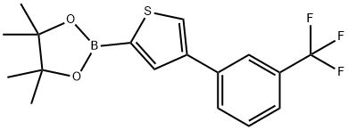 4-(3-Trifluoromethylphenyl)thiophene-2-boronic acid pinacol ester Struktur