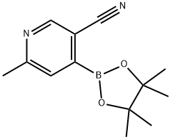 3-Cyano-6-methylpyridine-4-boronic acid pinacol ester Struktur