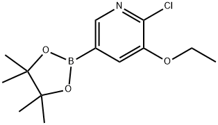 6-Chloro-5-ethoxypyridine-3-boronic acid pinacol ester Structure