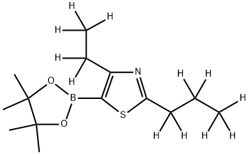 [4-Ethyl-2-(n-propyl)-d12]-thiazole-5-boronic acid pinacol ester Struktur