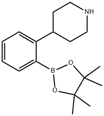 2-(Piperidin-4-yl)phenylboronic acid pinacol ester Struktur