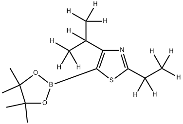 [2-Ethyl-4-(iso-propyl)-d12]-thiazole-5-boronic acid pinacol ester Struktur