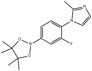 3-Fluoro-4-(2-methylimidazol-1-yl)phenylboronic acid pinacol ester Struktur