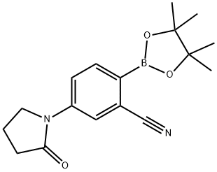 1-[4-(TETRAMETHYL-1,3,2-DIOXABOROLAN-2-YL)-3-CYANOPHENYL]PYRROLIDIN-2-ONE Struktur