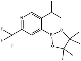 5-(iso-Propyl)-2-trifluoromethylpyridine-4-boronic acid pinacol ester Struktur