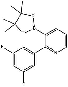 2-(3,5-Difluorophenyl)pyridine-3-boronic acid pinacol ester Struktur