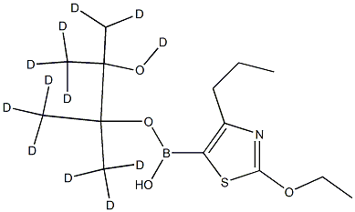 [2-Ethoxy-4-(n-propyl)-d12]-thiazole-5-boronic acid pinacol ester Struktur