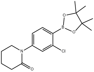 1-[4-(TETRAMETHYL-1,3,2-DIOXABOROLAN-2-YL)-3-CHLOROPHENYL]PIPERIDIN-2-ONE Struktur