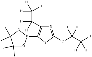 (2-Ethoxy-4-ethyl-d10)-thiazole-5-boronic acid pinacol ester Struktur