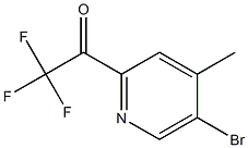 1-(5-bromo-4-methylpyridin-2-yl)-2,2,2-trifluoroethan-1-one Struktur