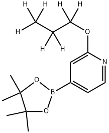 2-(propoxy-d7)-4-(4,4,5,5-tetramethyl-1,3,2-dioxaborolan-2-yl)pyridine Struktur