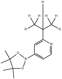 2-(propan-2-yl-d7)-4-(4,4,5,5-tetramethyl-1,3,2-dioxaborolan-2-yl)pyridine Struktur