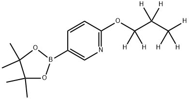 2-(propoxy-d7)-5-(4,4,5,5-tetramethyl-1,3,2-dioxaborolan-2-yl)pyridine Struktur