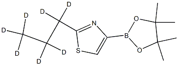 2-(propyl-d7)-4-(4,4,5,5-tetramethyl-1,3,2-dioxaborolan-2-yl)thiazole Struktur