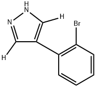 4-(2-bromophenyl)-1H-pyrazole-3,5-d2 Struktur