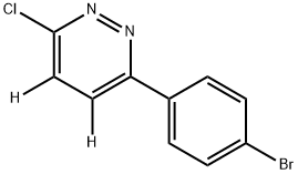 3-(4-bromophenyl)-6-chloropyridazine-4,5-d2 Struktur