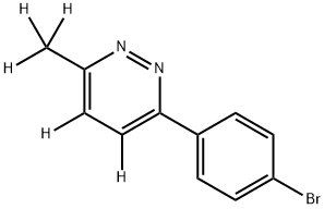 3-(4-bromophenyl)-6-(methyl-d3)pyridazine-4,5-d2 Struktur