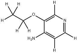 3-(ethoxy-d5)pyridin-2,5,6-d3-4-amine Struktur