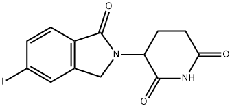 2,6-Piperidinedione, 3-(1,3-dihydro-5-iodo-1-oxo-2H-isoindol-2-yl)- Struktur