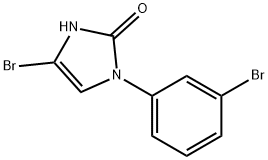 4-bromo-1-(3-bromophenyl)-1,3-dihydro-2H-imidazol-2-one Struktur