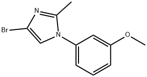 4-bromo-1-(3-methoxyphenyl)-2-methyl-1H-imidazole Struktur