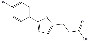 3-[5-(4-bromophenyl)furan-2-yl]propanoic acid Struktur