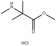 methyl 2-methyl-2-(methylamino)propanoate hydrochloride Struktur