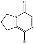 8-bromo-2,3-dihydro-1H-indolizin-5-one Struktur