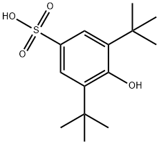 3,5-Di-tert-butyl-4-hydroxybenzenesulfonic acid Struktur