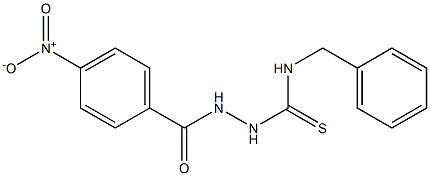 N-[(benzylcarbamothioyl)amino]-4-nitrobenzamide Struktur