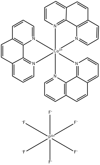 Tris(1,10-phenanthroline)cobalt(III) tris(hexafluorophosphate) Struktur