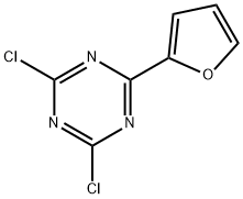 2,4-Dichloro-6-(2-furyl)-1,3,5-triazine Struktur