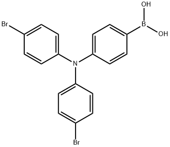 (4-(Bis(4-bromophenyl)amino)phenyl)boronic acid 結(jié)構(gòu)式