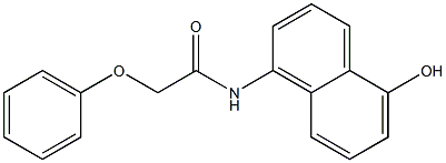 N-(5-hydroxynaphthalen-1-yl)-2-phenoxyacetamide Struktur