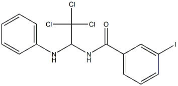 3-iodo-N-[2,2,2-trichloro-1-(phenylamino)ethyl]benzamide Struktur