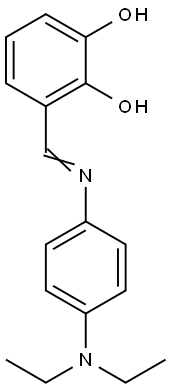 3-({[4-(diethylamino)phenyl]imino}methyl)-1,2-benzenediol Struktur